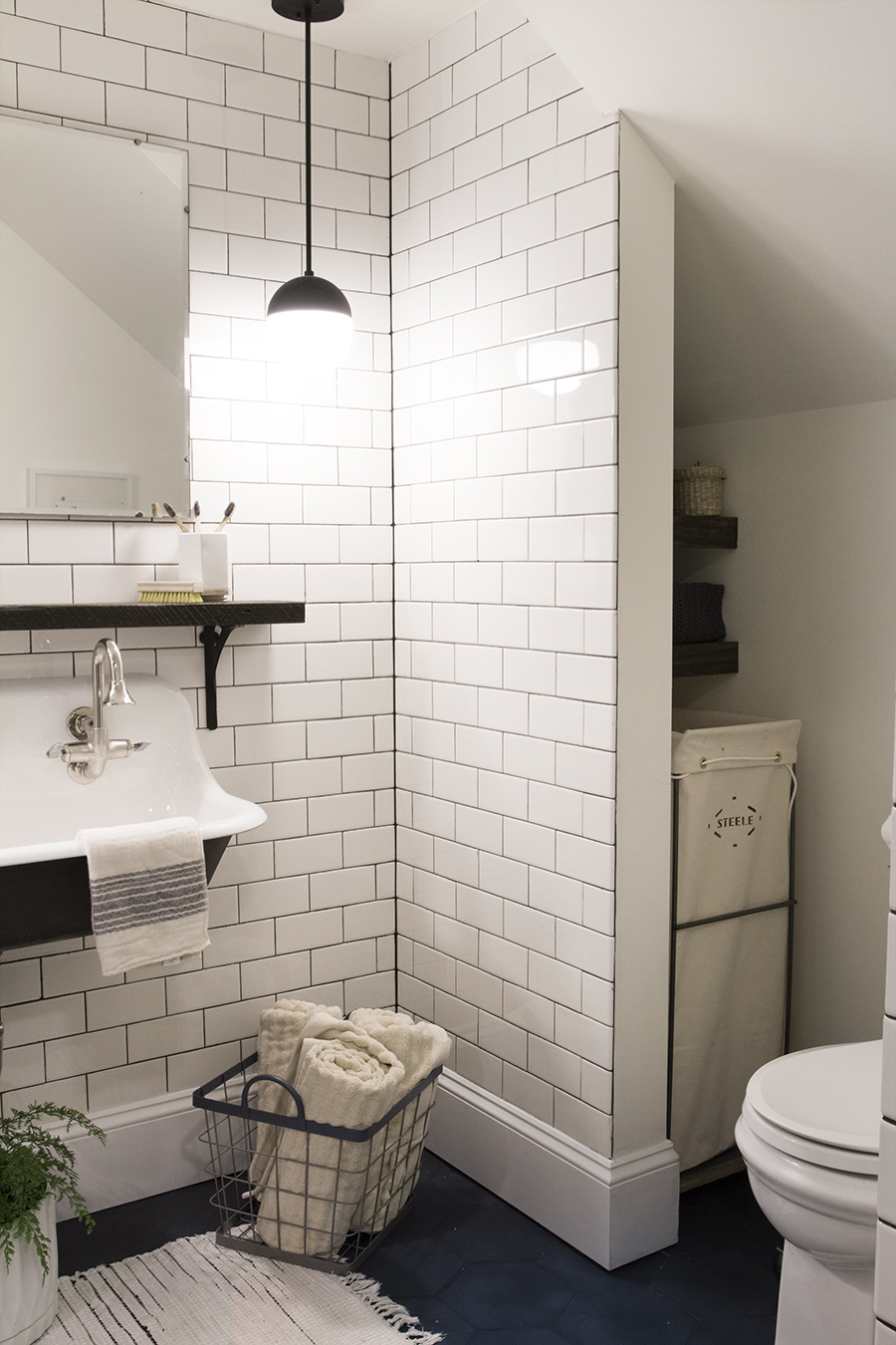 Try This : Add a Corner Shelf to your Shower - Deuce Cities Henhouse