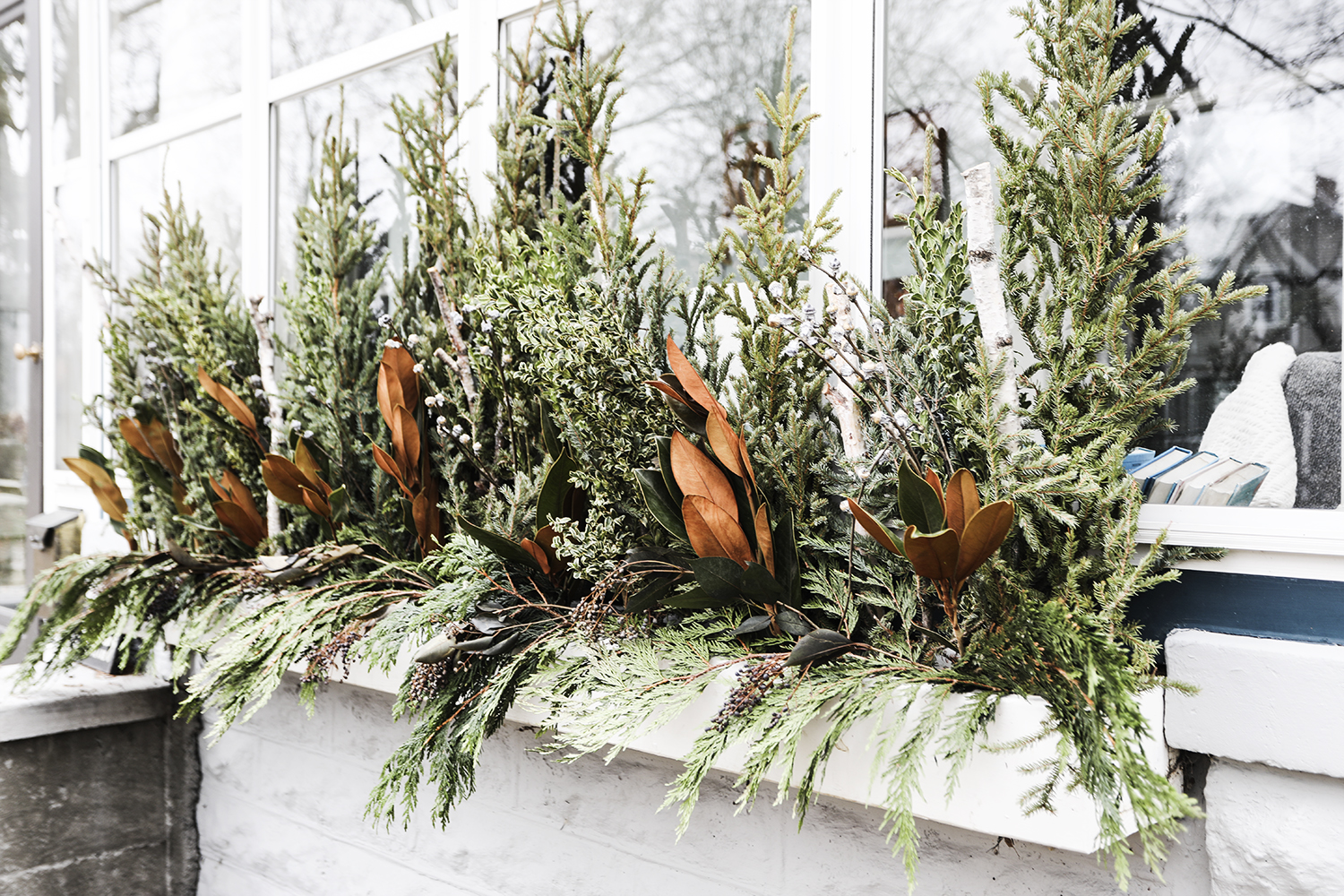 Creating Winter Window Boxes